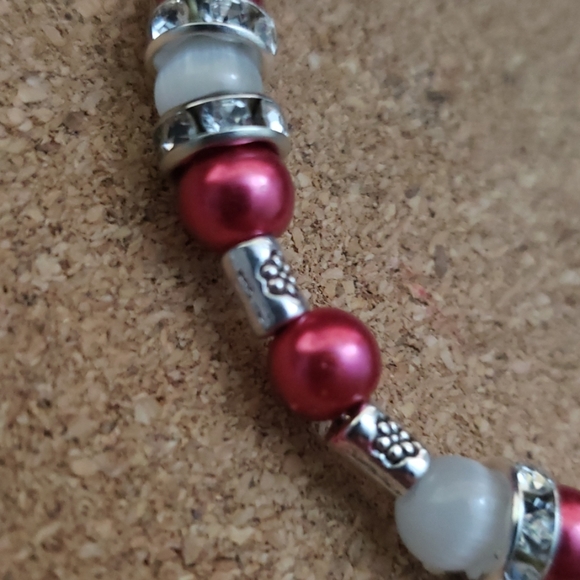 Handmade Reindeer Christmas 6 3/4 bracele - Picture 4 of 6